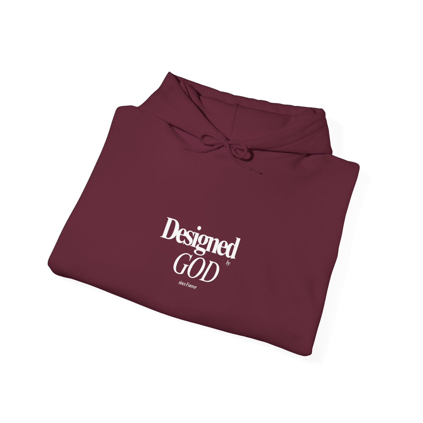 Designed by God Hoodie — Inspirational Christian Scripture Sweatshirt (Jeremiah 1:5)