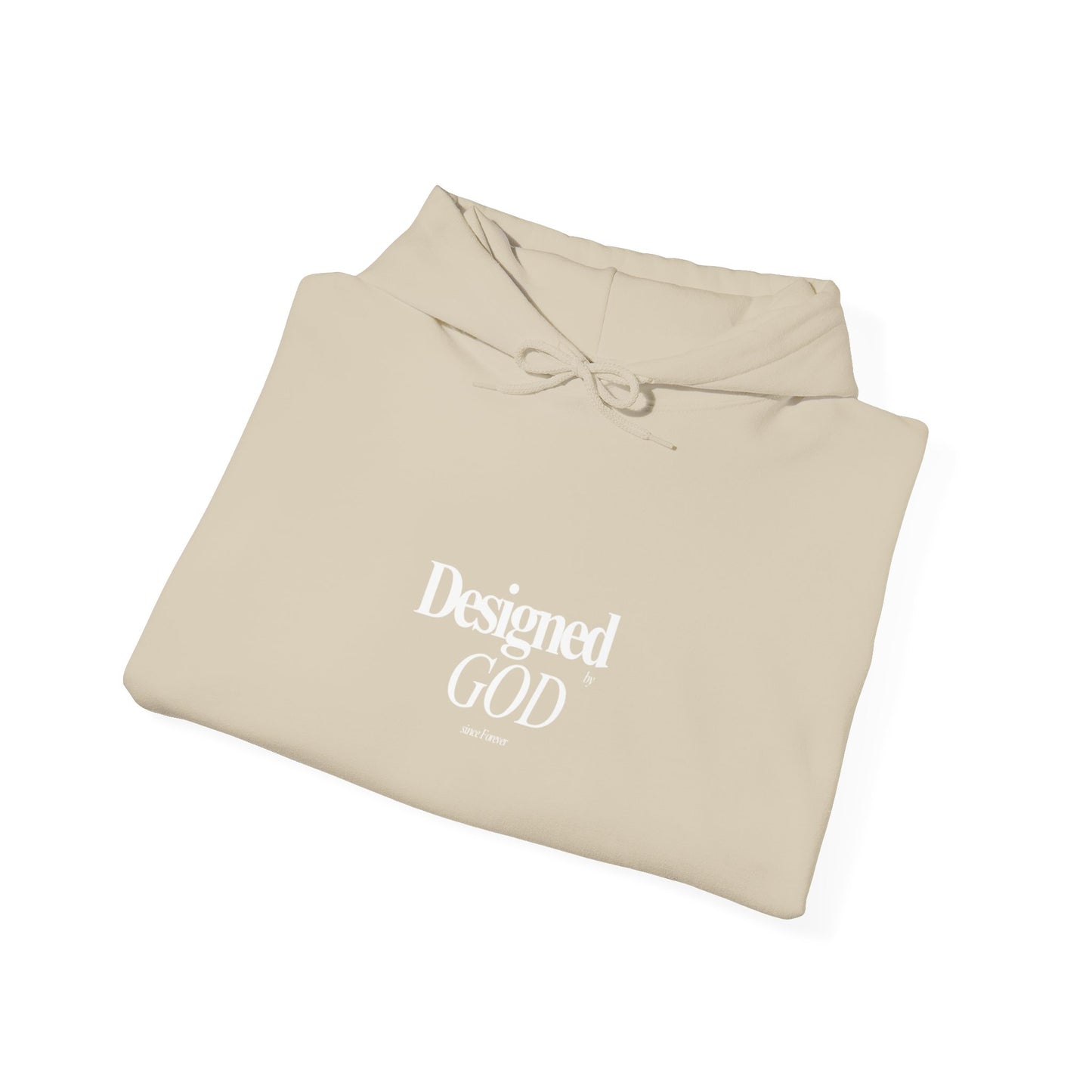 Designed by God Hoodie — Inspirational Christian Scripture Sweatshirt (Jeremiah 1:5)