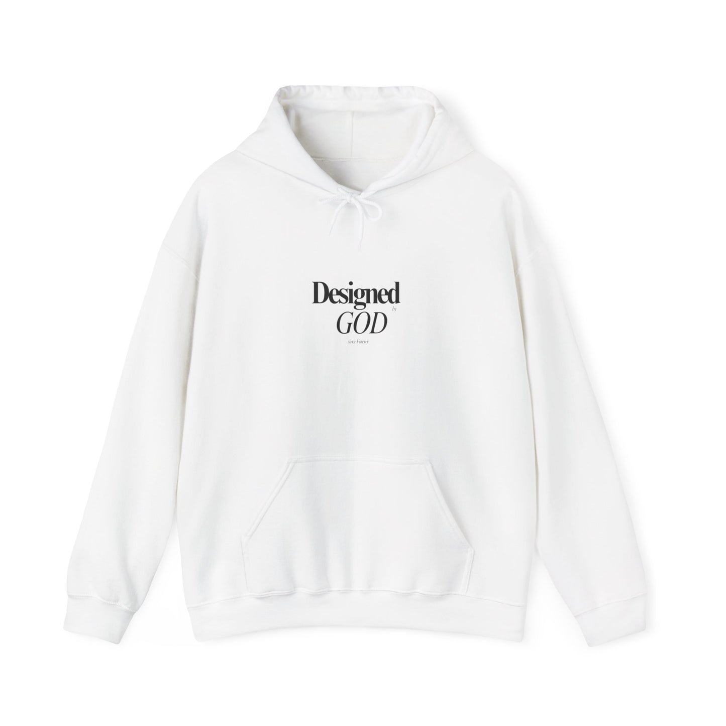 Designed by God Hoodie — Inspirational Christian Scripture Sweatshirt (Jeremiah 1:5)