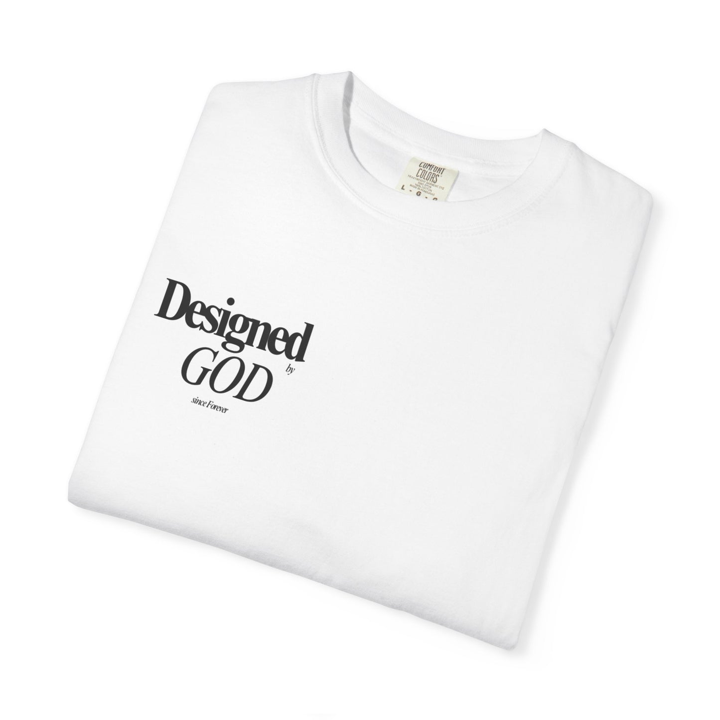 T-Shirt — "Designed by God" Jeremiah 1:5 Faith Tee