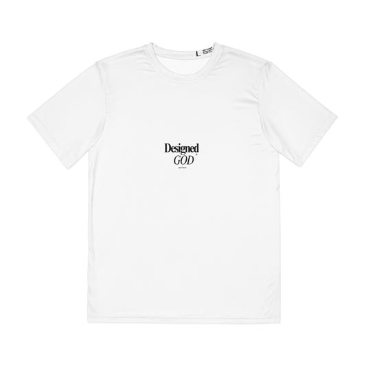 Designed by God Tee — Men’s Christian Graphic T‑Shirt with Jeremiah 1:5 Back Verse