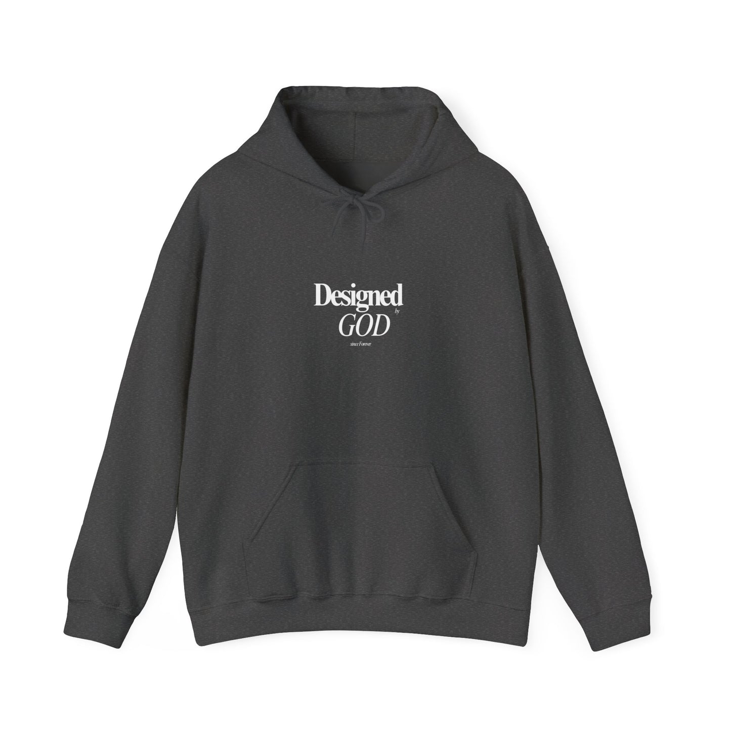 Designed by God Hoodie — Inspirational Christian Scripture Sweatshirt (Jeremiah 1:5)
