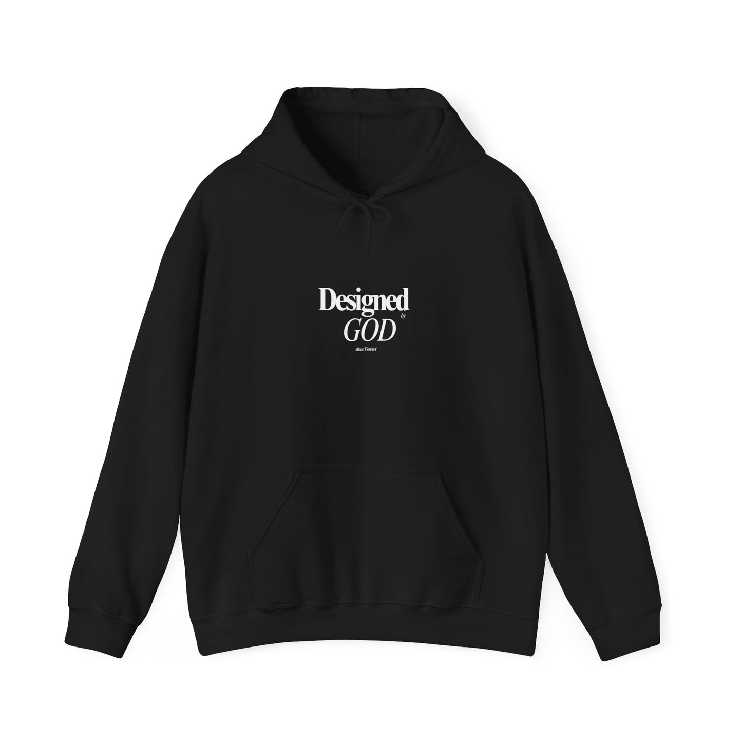 Designed by God Hoodie — Inspirational Christian Scripture Sweatshirt (Jeremiah 1:5)