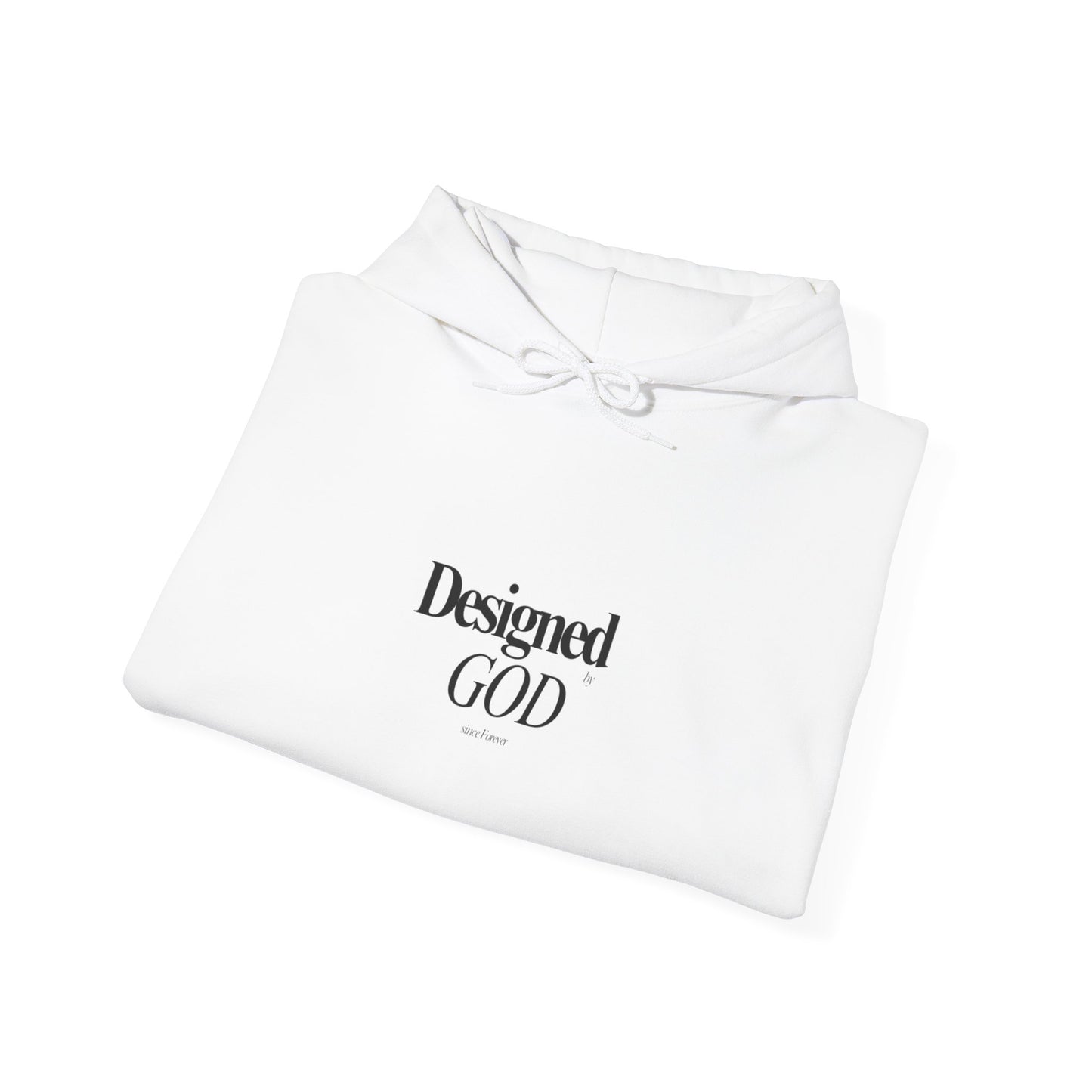 Designed by God Hoodie — Inspirational Christian Scripture Sweatshirt (Jeremiah 1:5)