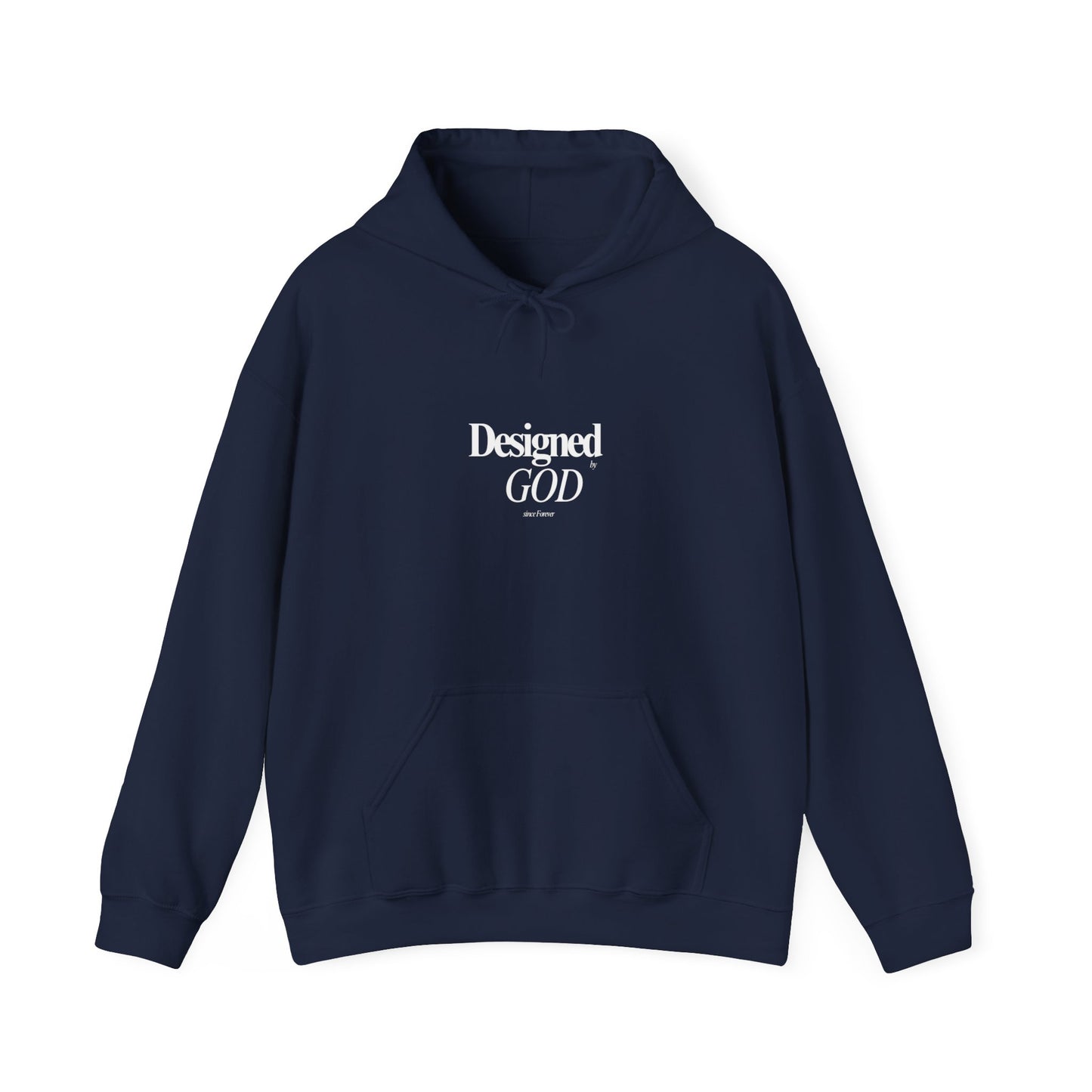 Designed by God Hoodie — Inspirational Christian Scripture Sweatshirt (Jeremiah 1:5)