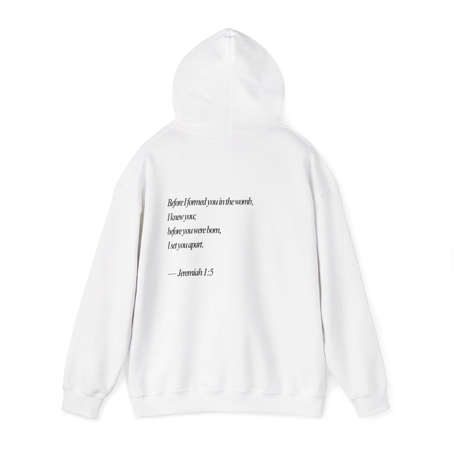 Designed by God Hoodie — 'Before I formed you...' Inspirational Christian Pullover