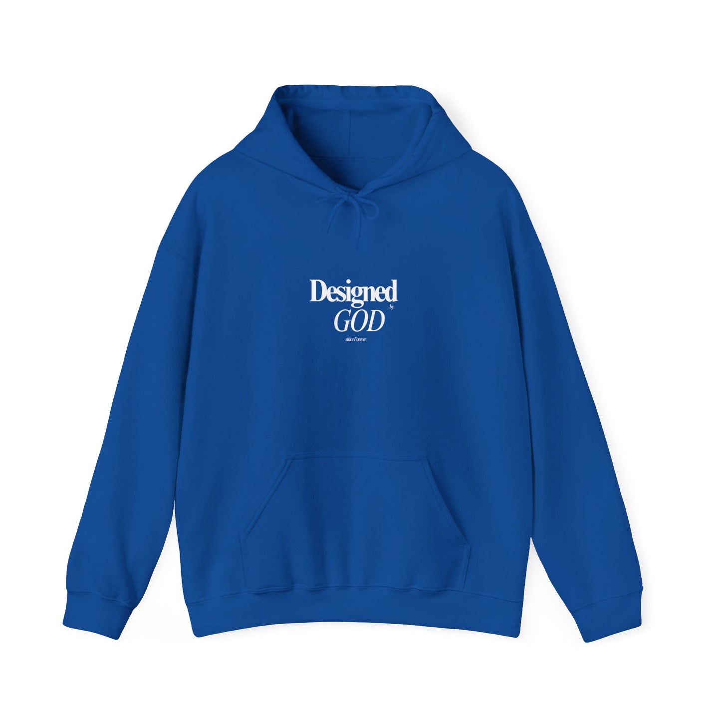 Designed by God Hoodie — Inspirational Christian Scripture Sweatshirt (Jeremiah 1:5)