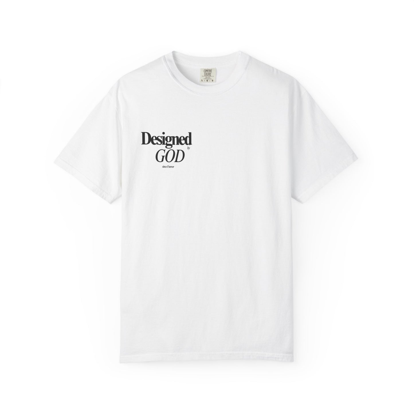 T-Shirt — "Designed by God" Jeremiah 1:5 Faith Tee