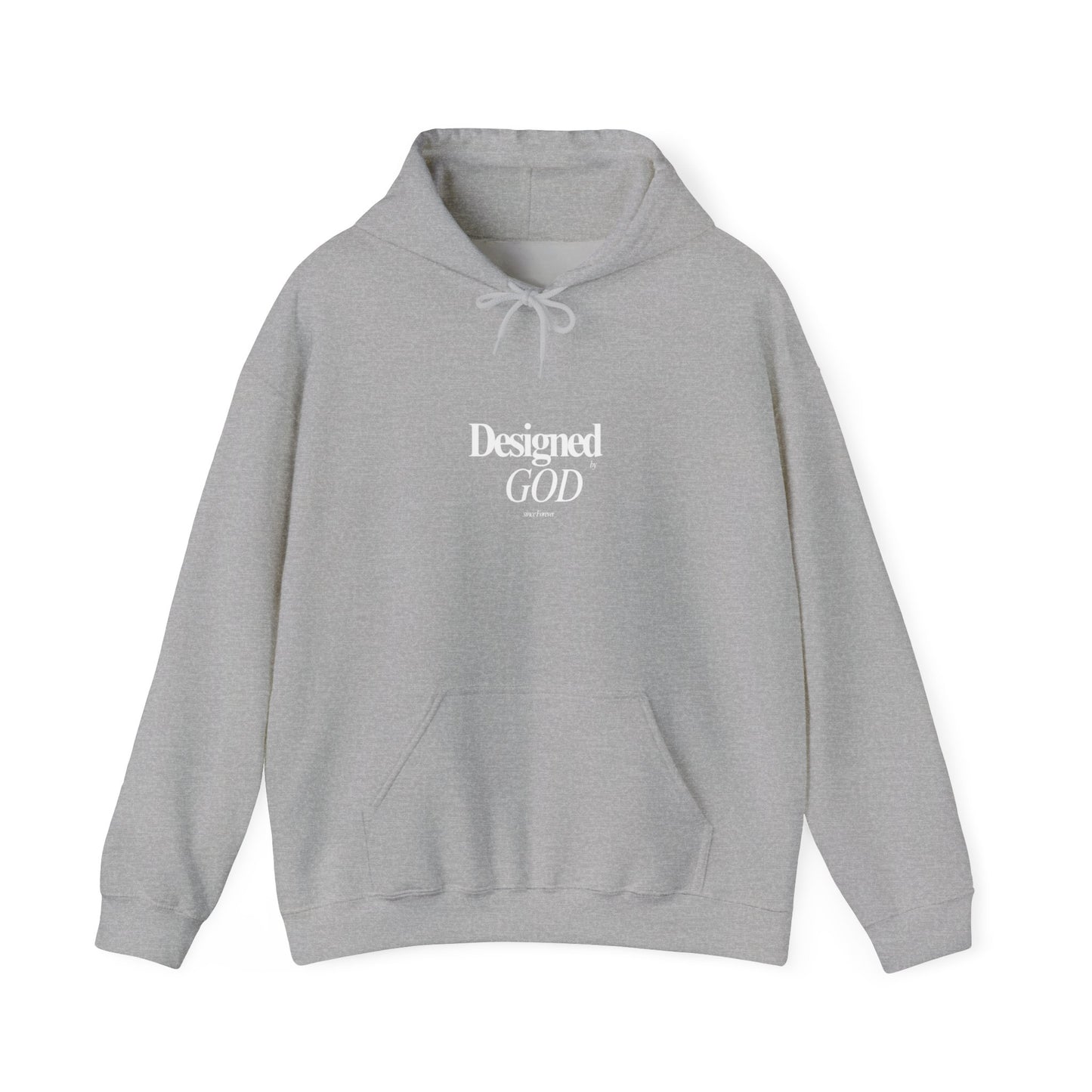 Designed by God Hoodie — Inspirational Christian Scripture Sweatshirt (Jeremiah 1:5)