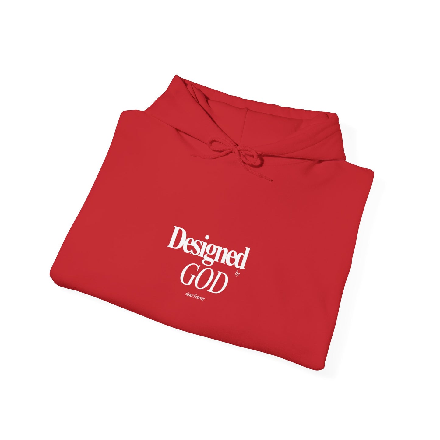 Designed by God Hoodie — Inspirational Christian Scripture Sweatshirt (Jeremiah 1:5)