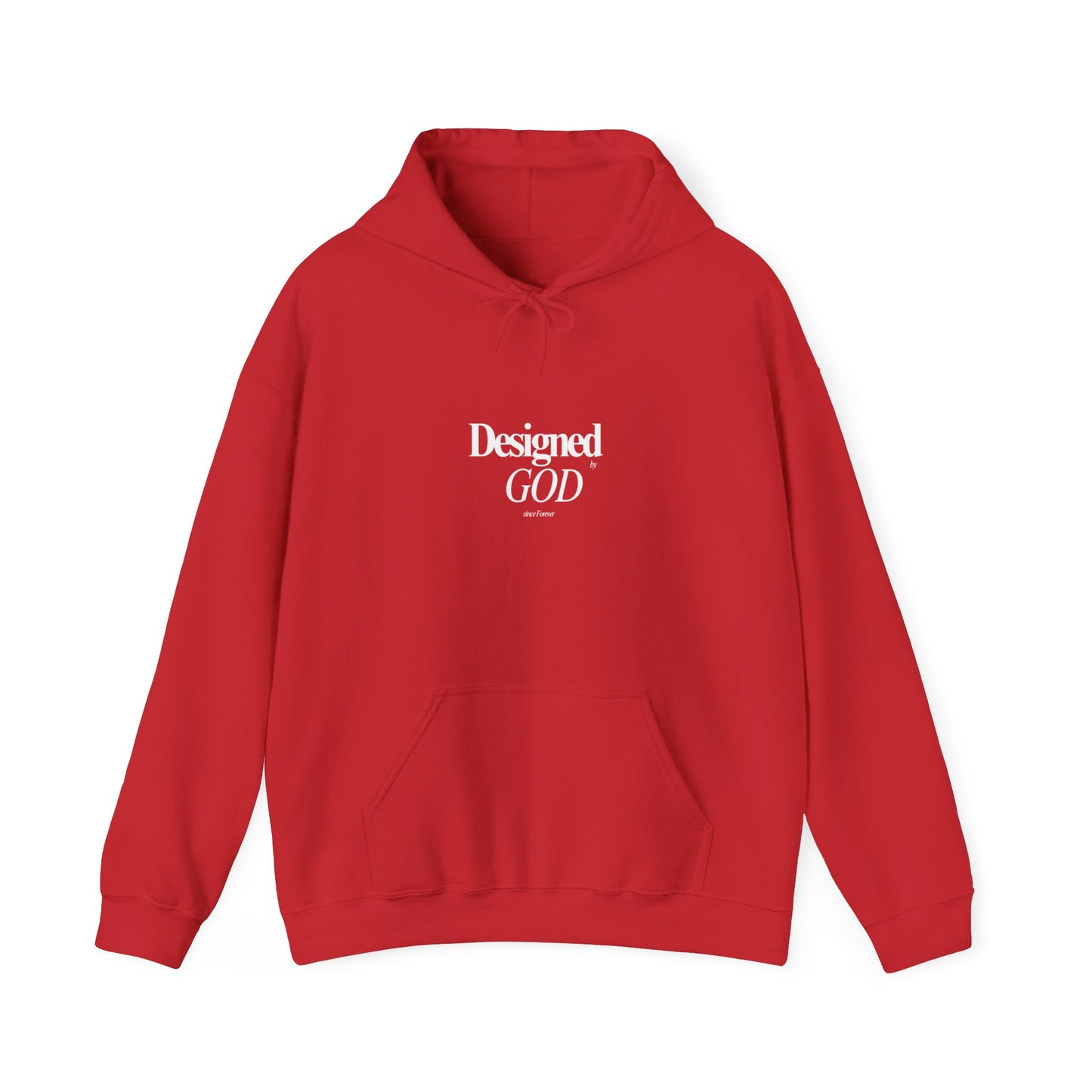 Designed by God Hoodie — Inspirational Christian Scripture Sweatshirt (Jeremiah 1:5)